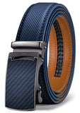 1 x RAW Customer Returns KEMISANT Men s Belt, Leather Belt Ratchet Automatic Clasp for Men s Business Suit, Wide 35mm, Size Adjusted Navy Blue-125cm 36-42 Waist Adjustable  - RRP €26.99