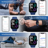 1 x RAW Customer Returns Gardien Smartwatch Women Men with Telephone Function, 1.8 Fitness Watch Smart Watch with Alexa Heart Rate Monitor SpO2 Stress Sleep Monitor Pedometer Stopwatch 100 Sports Modes Smart Watch for iOS Android - RRP €46.38