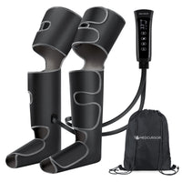 1 x RAW Customer Returns Medcursor leg massager air compression, 3-in-1 leg massager for calves, thighs and foot massage, leg massagers with 6 modes 3 intensities helps with muscle relaxation and blood circulation - RRP €109.99