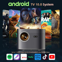 1 x RAW Customer Returns Projector Android10.0 Latest Upgrade Autofocus 4K Projectors with 5G Dual WiFi and Bluetooth5.3, 20000 LUX Native 1080P Full HD Video Projectors, Auto Keystone Correction Home Theater Android 10.0  - RRP €250.08