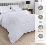 1 x RAW Customer Returns Utopia Bedding Duvet 220 x 230 cm, Lightweight Duvet for Double Bed, Microfibre Quilt for All Seasons, 100 Hollow Fiber Filling White  - RRP €30.62