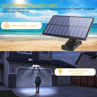 1 x RAW Customer Returns Solar lamps for outdoors and indoors - LED solar lights with motion detector solar light with 3 adjustable heads, 270 wide angle, waterproof solar wall light with remote control and 16.5 ft cable - RRP €19.66