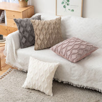 1 x Brand New MIULEE Set of 2 Wool Cushion Covers Decorative Cushion Velvet Sofa Cushion Soft Couch Cushion Cover Decorative Cushion Cover with Hidden Zip for Living Room Bedroom 50 x 50 cm Taupe - RRP €19.9