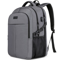 1 x RAW Customer Returns Laptop Backpack Men, Large Work Backpack 17.3 Inch Laptop Bag for School with USB Charging Port Business Travel Backpack for Notebook Bag School Backpack for Men Women Boys Teenagers - Gray - RRP €36.79