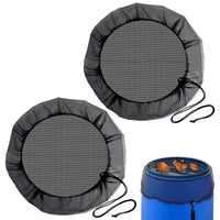 1 x Brand New Rain Barrel Net Pack of 2 Net Cover Adjustable Weather Resistant Rain Barrels Pull Ko Rain Barrel Rubbish Rain Barrel Cover Net Protective Net Cover with Drawstring Protective Net for Rain Barrel 80 cm - RRP €20.4