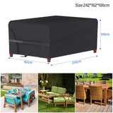 1 x RAW Customer Returns Yomisee garden furniture cover, 242 x 162 x 100 cm, waterproof cover for garden furniture, protective tarpaulin for furniture sets, Oxford fabric covers for garden table seating group - RRP €24.99