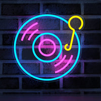 1 x RAW Customer Returns YuanDian Record Neon Sign, Music LED Neon Lights for Live Music Room Wall Decoration, Gift Ideas for Boys Recording Studio Nephew Men Teenager Son Grandson - RRP €34.67