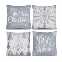 7 x Brand New GESTAND Pack of 4 Christmas cushion covers, Christmas cushion cover, Christmas cushion cover for Christmas decoration, Christmas 45 x 45 cm, sofa decorations grey  - RRP €119.98