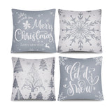 7 x Brand New GESTAND Pack of 4 Christmas cushion covers, Christmas cushion cover, Christmas cushion cover for Christmas decoration, Christmas 45 x 45 cm, sofa decorations grey  - RRP €119.98