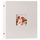 1 x RAW Customer Returns Lanpn Photo Album 13x18 cm 200, Linen Slip-in Album for Landscape Format 200 13 x 18 Photos Beige - RRP €19.9