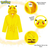 1 x RAW Customer Returns Pokemon Children s Robe, Soft Fleece Home Robes with 3D Pikachu Hood, Original Gifts for Boys Girls and Teenagers 4-14 Years 13-14 years  - RRP €25.99