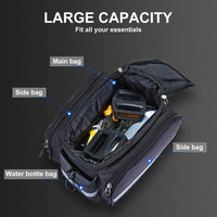 1 x RAW Customer Returns Beaspire bicycle bags for luggage rack, saddle bags for bicycle luggage rack with waterproof, reflective and rain cover - RRP €33.26