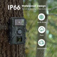 1 x RAW Customer Returns TESPHAN wildlife camera 48MP 4K, wildlife camera with motion detector night vision, wildlife camera outdoor, wildlife camera with night vision motion detector, wildlife camera with 32G memory card - RRP €42.99