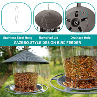 1 x RAW Customer Returns Zeqeey bird feeder wild bird feeding stations, bird feeder bird feeder, wild bird feeder for hanging for wild birds dunnocks sparrows, robins, small wild birds - RRP €22.99