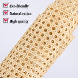 1 x RAW Customer Returns AIEX 14 Wide Rattan Strap Natural Square Roll Rattan Open Webbing for Grain Projects 40  - RRP €22.94