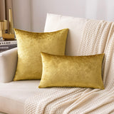 1 x Brand New MIULEE Pack of 1 Velvet Pillowcase Decorative Pillow Cover Square Cushion Cover for Sofa Bedroom Home 50X50cm Gold Luxueux - RRP €22.8