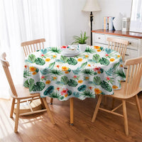 4 x RAW Customer Returns RESPRO Round Tablecloth 150cm Outdoor Tablecloth, Hawaii Waterproof Tablecloth Washable and Wipeable Country Style Antifouling Camping Tablecloth is Suitable for Dining Table, Coffee Table, Garden Table - RRP €57.2