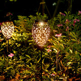 1 x RAW Customer Returns G rvitor solar lights garden, LED warm light solar lamps for outdoor garden, 69CM garden lights IP65 waterproof, solar lights for outdoors vintage decoration patio lawn path lights metal  - RRP €39.91