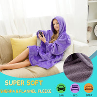 1 x Brand New REDESS Blanket with Sleeves Blankets Hoodie Sweatshirt, Wearable Blanket, Oversized Sherpa with Sleeves and Giant Pocket, Cozy Hoodie, Warm for Adult Kids - RRP €27.6