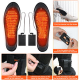 2 x Brand New Ulikey Heated insoles, heated shoe insoles, electric heating insoles, thermal insoles, thermal insoles, dual-purpose shoe heater with USB and battery box, size 35-44, can be cut to size, washable - RRP €18.94