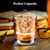 1 x RAW Customer Returns 30th birthday whiskey glass for men, vintage 1994 anniversary etched 12oz whiskey rocks glass for 30 year old father husband boyfriend 30th birthday - RRP €19.99