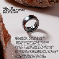 1 x RAW Customer Returns Nordic ProStore Smart Ring Smart rings for men and women Smart ring for monitoring sleep and heart rate Fitness ring with 5 days battery life, 5ATM waterproof, APP for iOS Android - RRP €250.04