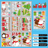 24 x Brand New 2024 Christmas Window Stickers Reusable Decoration, Eco-Friendly Window Clings Sticker Double Side Decal Window Decoration for Christmas Xmas Theme Party - RRP €547.2