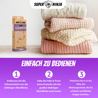 1 x RAW Customer Returns Super Ninja Moth Protection for Wardrobe - 3 Ecological Moth Traps - Highly Effective - Non-Toxic - 4 Months Protection - RRP €26.4