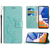 1 x Brand New Anshow leather case with Samsung Galaxy A15 case and screen protector, mobile phone case for Samsung Galaxy A15, flip wallet case leather case protective case, mint green - RRP €21.6