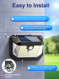 1 x RAW Customer Returns Solar Outdoor LED Spotlight, 230LED 3 Modes 300 Super Bright Solar Outdoor LED Spotlight,2200mAh Outdoor LED Solar Spotlights,IP65 Solar LED Light Outdoor Solar Lights for Garden,Patio - RRP €28.89