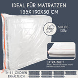 1 x RAW Customer Returns Plastic Mattress Cover - Mattress Protector 135x190 Thickness 30cm - Protect your Mattress - Mattress Cover 135x190 - Mattress Cover 135x190 Storage, Moving - Practical Zipper - RRP €20.99