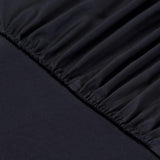 1 x RAW Customer Returns Vision - Fitted sheet 180x200cm - Black - 100 cotton - RRP €19.18