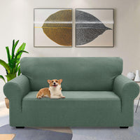 1 x RAW Customer Returns Ystyle 3 Seater Sofa Cover with Armrests, Super Stretch Sofa Cover, Anti-Scratch Cat Sofa Cover, Non-Slip Stain Resistant Sofa Cover, Universal Modern Sofa Cover, Light Green - RRP €36.38