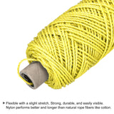 1 x Brand New sourcing map Braided Masonry Cord Nylon Yellow 100M 109 Yard 2.5MM for Gardening Masonry - RRP €20.16