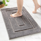 4 x Brand New MIULEE bathroom rug 40 x 60 cm, bath mat non-slip washable, soft bath rug, microfiber absorbent bath mat, bath mats for bathtub, shower room and bathroom - gray - RRP €62.8