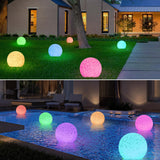 6 x Brand New GGNOO 2 Pack Solar Lamps for Outdoors LED Solar Lights for Outdoors 8 Colors Pool Lighting Floating Solar Garden Light with Remote Control IPX6 Waterproof for Patio Garden Pool Party Decor C  - RRP €122.4