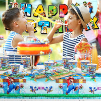 10 x Brand New 52PCS party tableware, party tableware children s birthday, party tableware set, paper tableware set, party tableware school enrollment, school enrollment plates, birthday plates, party tableware - RRP €176.4