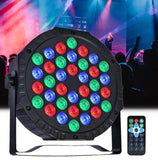 1 x RAW Customer Returns ZHENNBY Par Light Stage Light, 36 LED RGB Party Light Spotlight Disco Light DMX Spotlight with Remote Control 4 Modes Light for Bar, Stage, Party, DJ, Halloween, Christmas - RRP €24.98