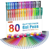 1 x RAW Customer Returns 80 pieces glitter gel pens, Shuttle Art gel pens set, 40 colorful glitter gel pens with 40 refills, glitter pens for adults and children suitable for marking, drawing, writing - RRP €15.99