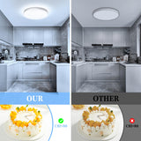 1 x RAW Customer Returns EASY EAGLE LED ceiling light flat, round ceiling lamp 6500k 36W 3600LM, modern bathroom lamp bathroom lamp ceiling kitchen lamp for bathroom hallway bedroom balcony living room kitchen cellar lamp 23cm - RRP €19.67