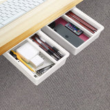 3 x Brand New Zengest Drawer Under Desk, Self-Adhesive Organizer Box Drawers Desk Drawer Undercounter Hanging, Drawer Organizer for Office, Hidden, Home, School M  - RRP €60.48