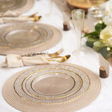 1 x RAW Customer Returns MATANA 40 premium plastic plates with gold rim, 2 sizes - reusable plastic plates, party plates gold for weddings, birthdays, parties - elegant and sturdy party tableware - RRP €35.99