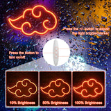 1 x RAW Customer Returns HOTUT LED cloud neon sign, cloud neon light, flash decorative light, acrylic cloud neon light, adjustable brightness, cloud neon sign for bedroom, children s room, living room, party red - RRP €19.15