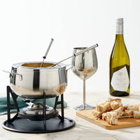 1 x RAW Customer Returns OS Oak Steel ENGLAND 10-Piece Luxury Fondue Set Premium Stainless Steel for a Unique Dining Experience - Ideal Gift for Weddings, Grooms and Anniversaries - RRP €40.57