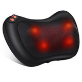 3 x RAW Customer Returns Shiatsu massager, massage pillow for neck, shoulder, back, back massager with rotating massage heads with heat function for office, home, Mother s Day gift - RRP €102.81