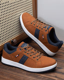 1 x RAW Customer Returns LANGDU Men s Sneakers Casual Shoes Sports Gymnastics Running Trekking Low Outdoor Shoes Size 41-46 EU 42EU, Brown 2  - RRP €45.95