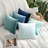 1 x Brand New MIULEE 1 Piece Velvet Cushion Cover Pillow Case Decorative Sofa Cushions Throw Pillows Decorative Couch Cushions Decorative Pillow Cover with Hidden Zipper for Sofa Bedroom 30 x 30 cm Teal - RRP €9.99