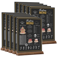 1 x RAW Customer Returns Srvnpioy A4 stand table stand 10 pieces, acrylic double-sided menu card holder stand A4 postcard stand, menu A4 advertising stand for restaurant, shop, school, caf shop, hotel - RRP €65.99