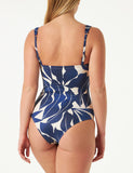 1 x RAW Customer Returns Triumph Summer Allure Opd, Women s One-Piece Swimsuit, Light Blue Combination, 44D - RRP €49.5