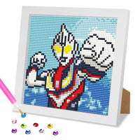 1 x Brand New MOGTAA 5D DIY Diamond Painting with Wooden Frame Superheroes, Cartoon Diamond Painting Pictures Set, Full Drill Diamond Painting for Children Girls Boys, Arts Craft for Home Wall Decor 18 x 18 cm - RRP €20.4